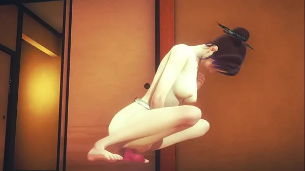 Demon Slayer Hentai - Shinobu Kocho hardsex in tatami - Japanese Asian Manga Anime Game Porn